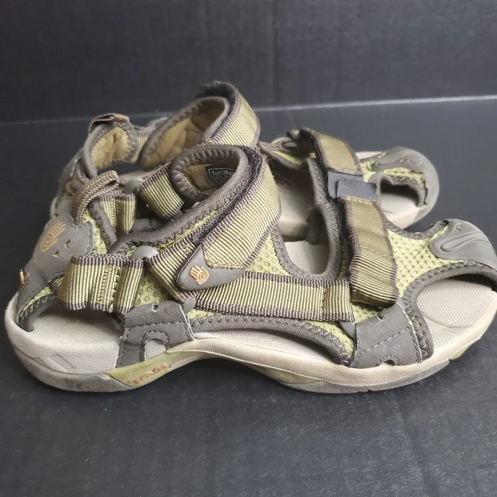 Teva Hiking Sandals Sports Water Green Toachi 6205 Unisex‎ Size 4 Youth Big Kids